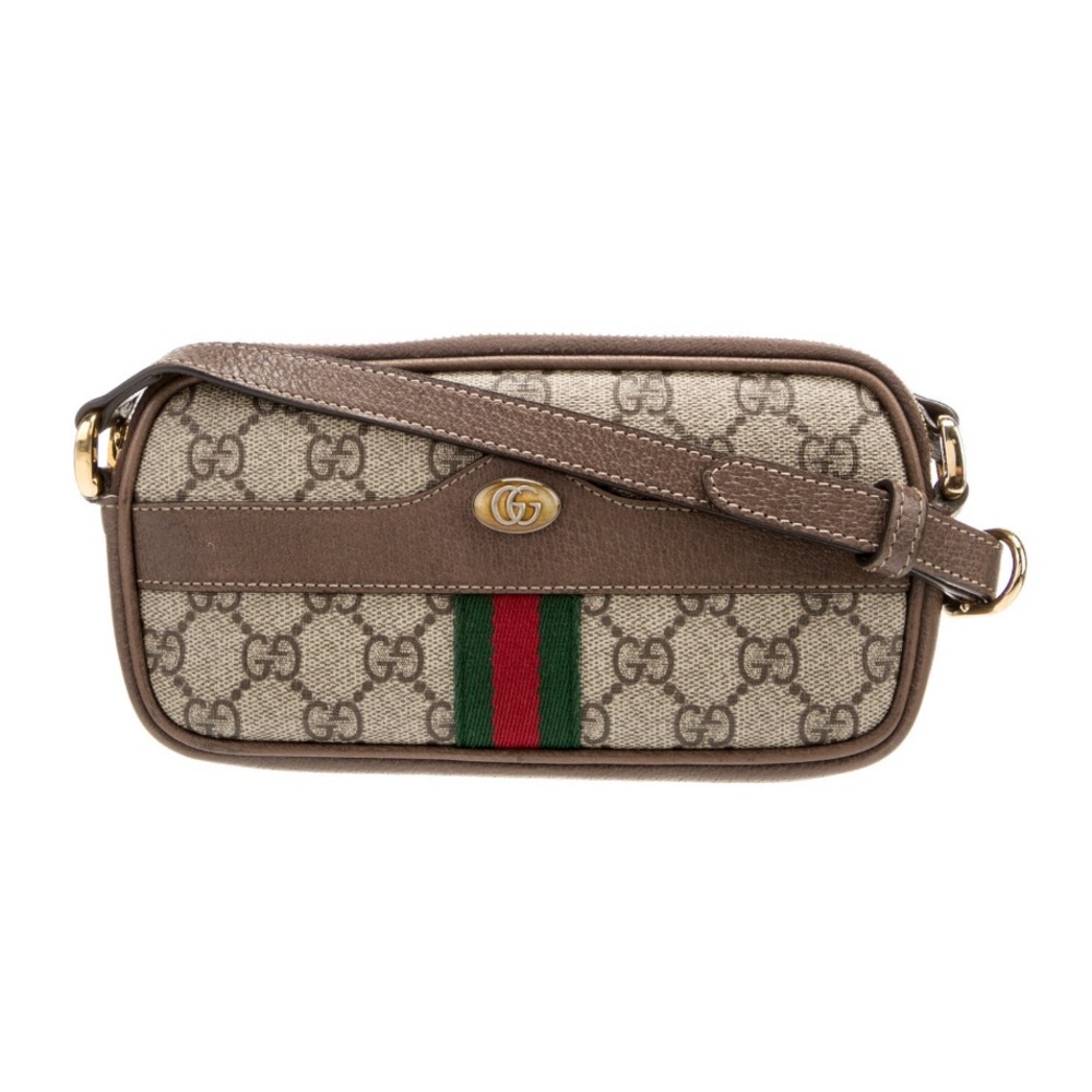 Gucci Pre loved 
GG Supreme Mini Ophidia Bag